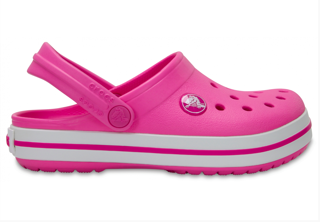 pantofle Crocs Crocband Clog K - Party Pink Velikost boty (EU): 25